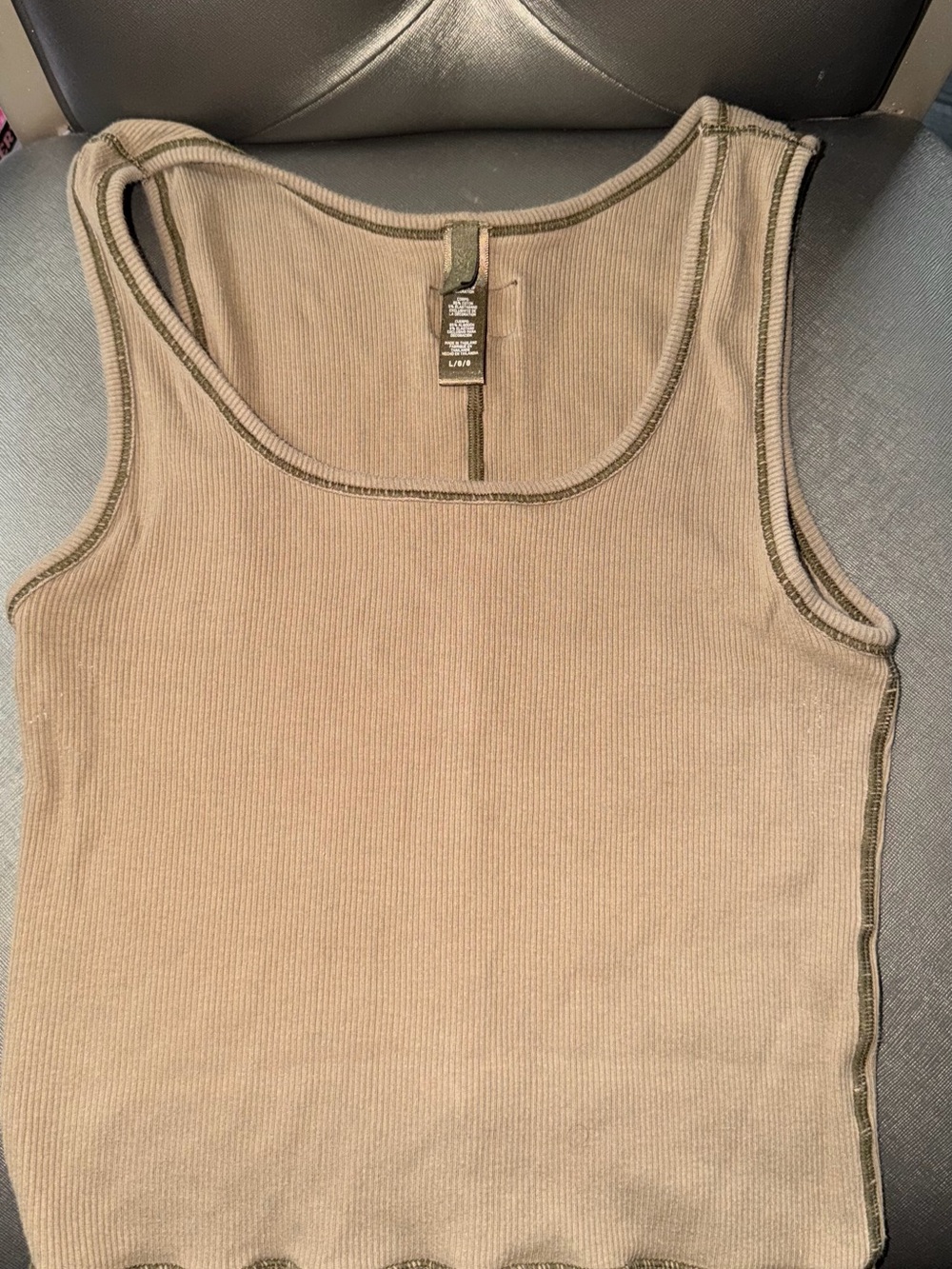 Skims Ribbed Tank Top - Tan